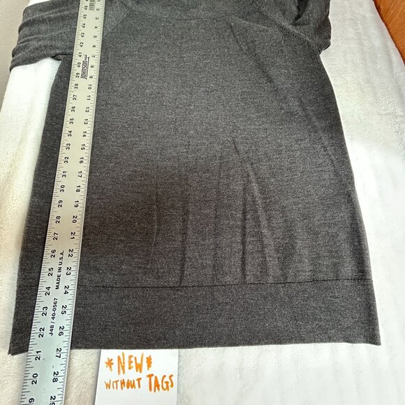 Wilfred Free Womens Merino Wool Cowl Neck Sweater Large Gray Pullover Knit NWOT - Picture 8 of 8